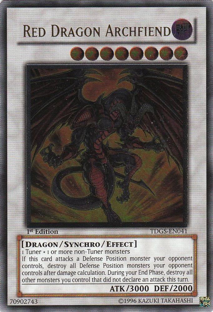 Red Dragon Archfiend (UTR) (TDGS-EN041) - Ultimate Rare