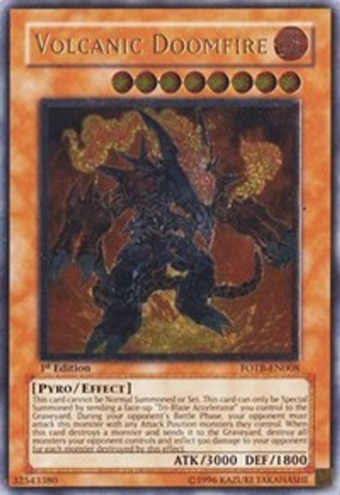Volcanic Doomfire (UTR) (FOTB-EN008) - Ultimate Rare