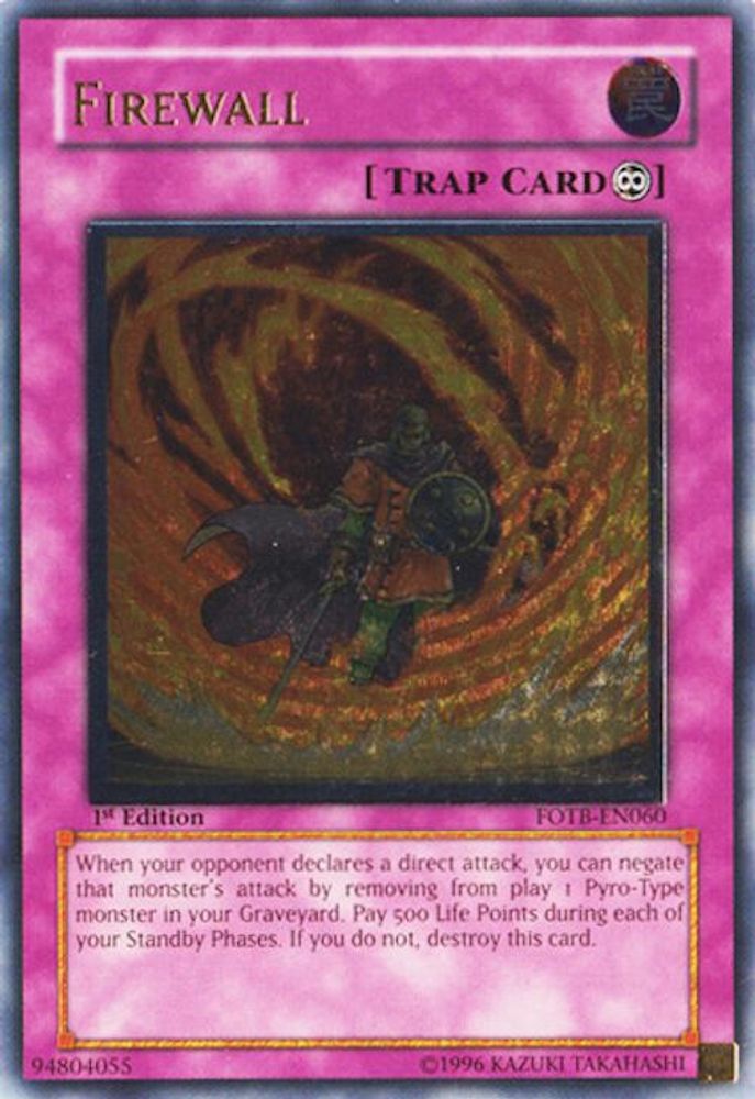 Firewall (UTR) (FOTB-EN060) - Ultimate Rare
