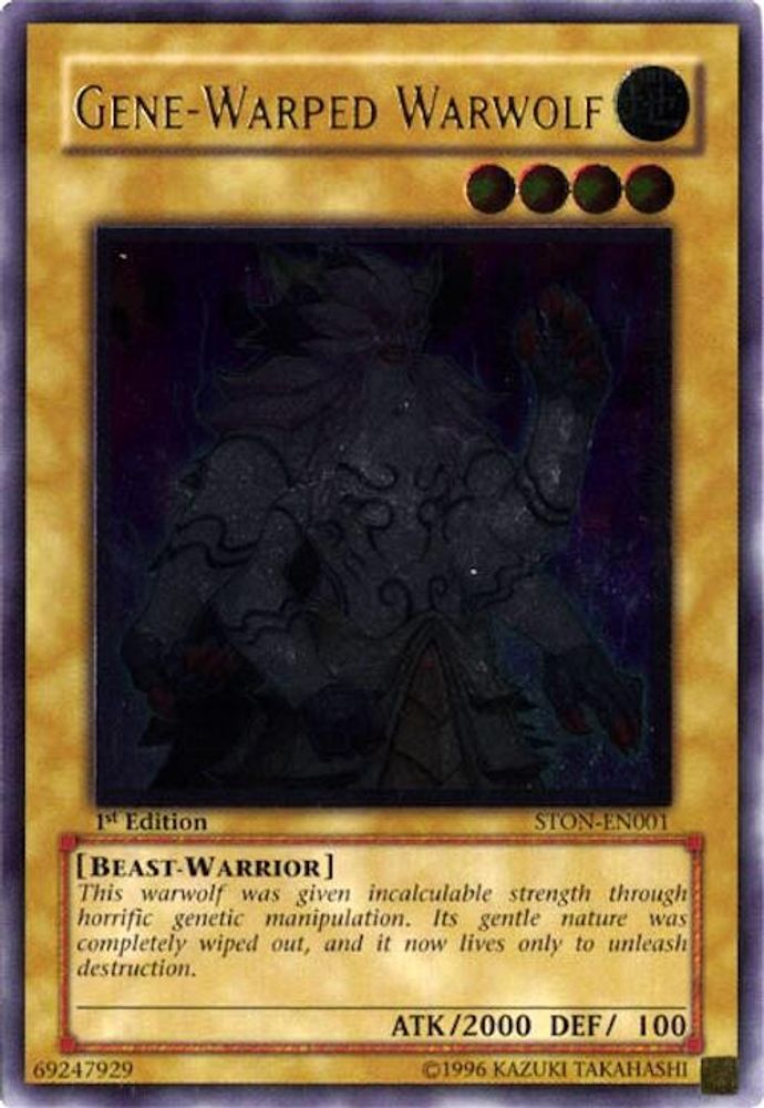Gene-Warped Warwolf (UTR) (STON-EN001) - Ultimate Rare