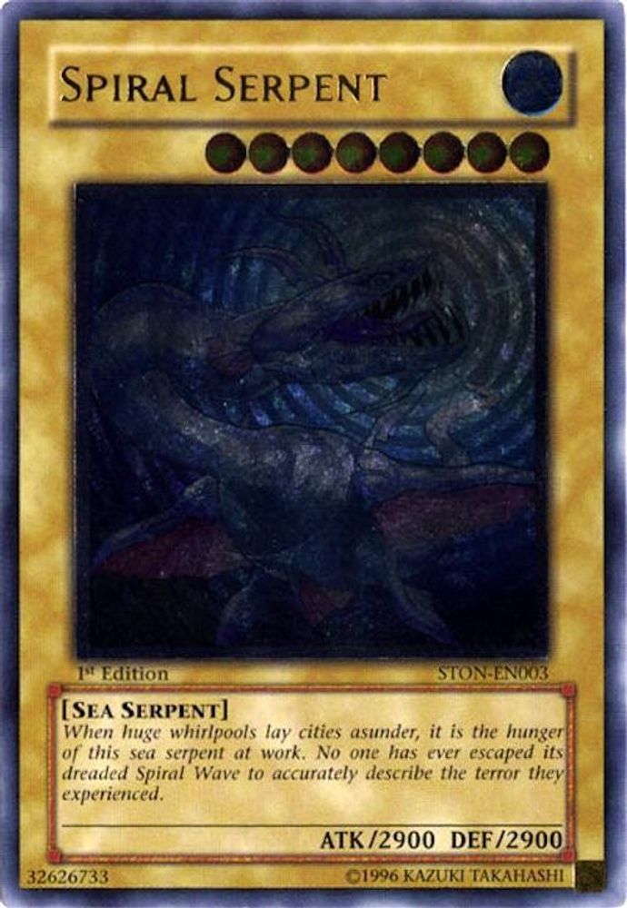 Serpent spiralé [STON-EN003] Ultimate Rare 