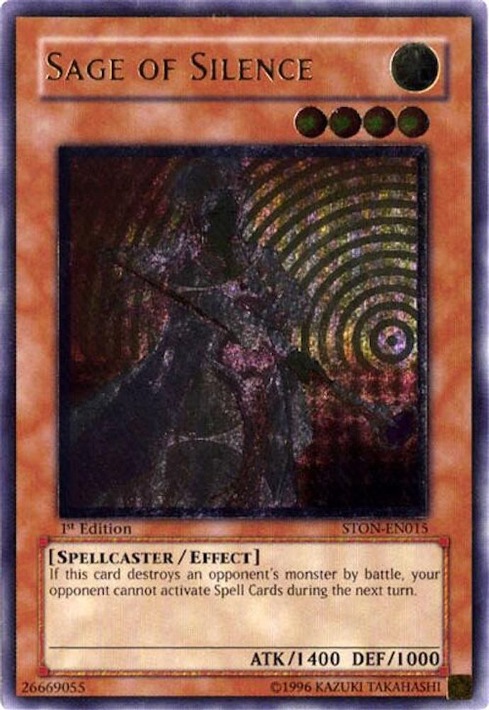 Sage of Silence (UTR) (STON-EN015) - Ultimate Rare