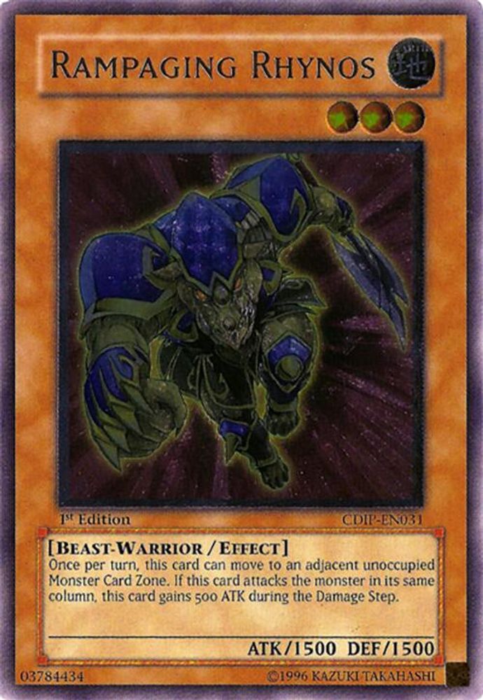 Rhynos déchaînés [CDIP-EN031] Ultimate Rare 