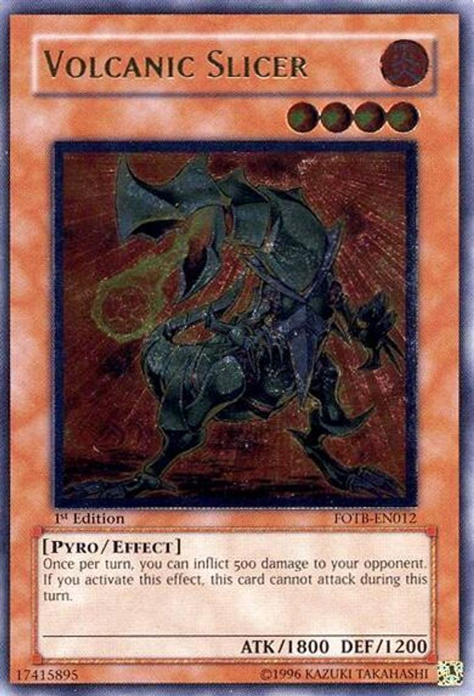 Volcanic Slicer (UTR) (FOTB-EN012) - Ultimate Rare