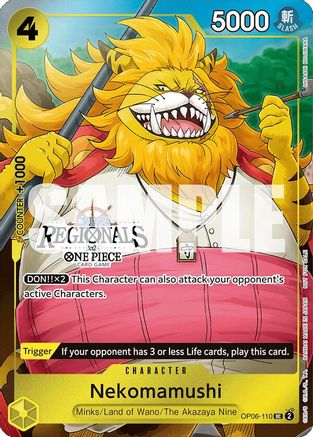 Nekomamushi (Online Regional 2024 Vol. 3) (OP06-110) - Uncommon