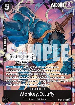 Monkey.D.Luffy (091) (Online Regional 2024 Vol. 3) (OP07-091) - Rare