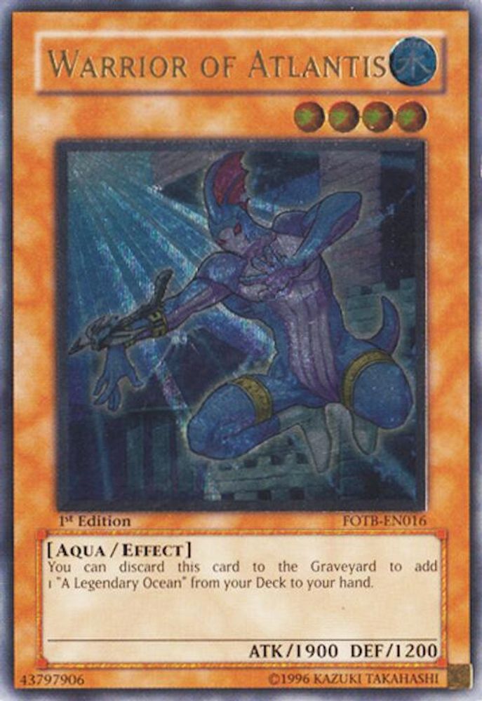 Warrior of Atlantis (UTR) (FOTB-EN016) - Ultimate Rare