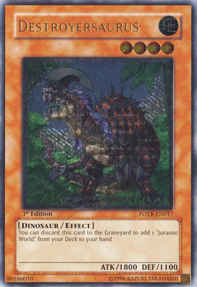 Destroyersaurus (UTR) (FOTB-EN017) - Ultimate Rare