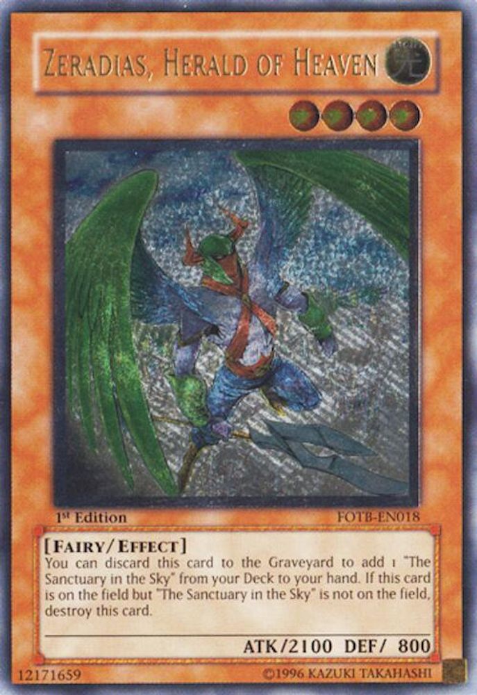 Zeradias, Herald of Heaven (UTR) (FOTB-EN018) - Ultimate Rare