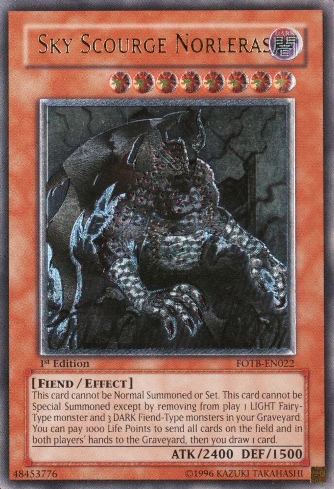 Sky Scourge Norleras (UTR) (FOTB-EN022) - Ultimate Rare