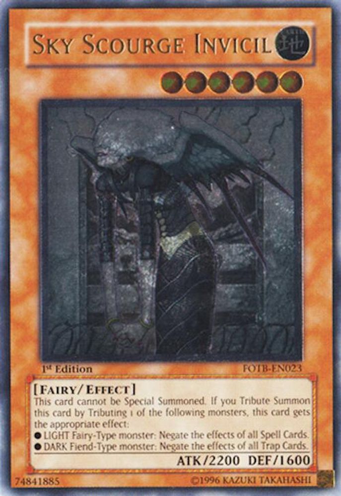 Sky Scourge Invicil (UTR) (FOTB-EN023) - Ultimate Rare