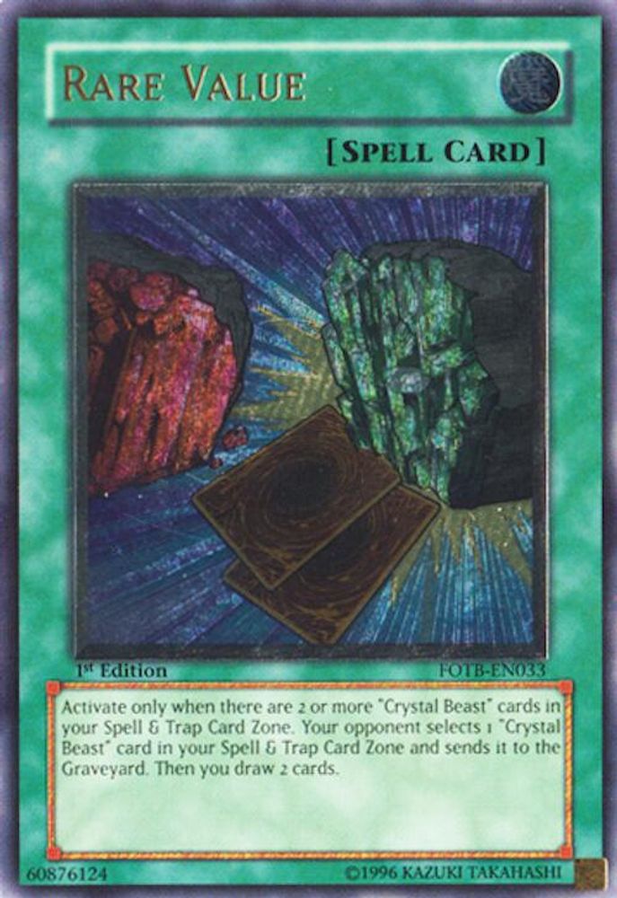 Rare Value (UTR) (FOTB-EN033) - Ultimate Rare