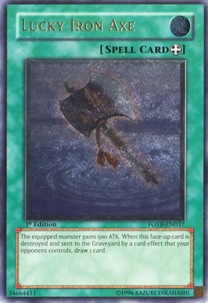 Lucky Iron Axe (UTR) (FOTB-EN037) - Ultimate Rare
