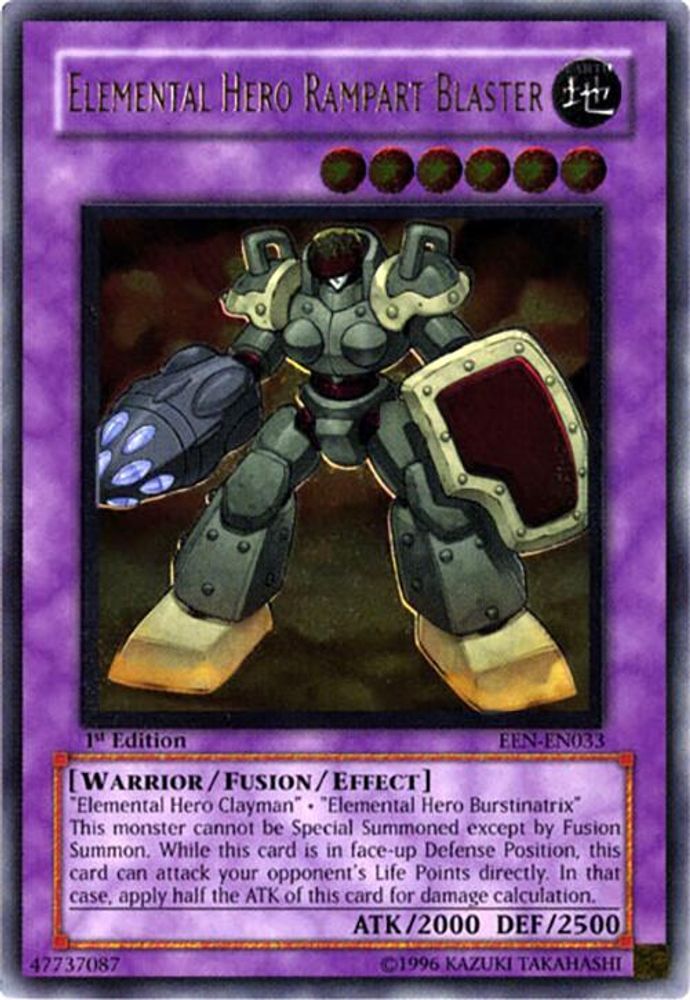Elemental Hero Rampart Blaster (UTR) (EEN-EN033) - Ultimate Rare