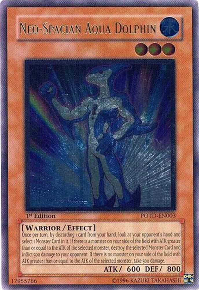 Neo-Spacian Aqua Dolphin (UTR) (POTD-EN003) - Ultimate Rare