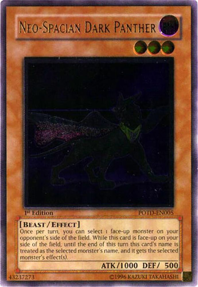 Neo-Spacian Dark Panther (UTR) (POTD-EN005) - Ultimate Rare