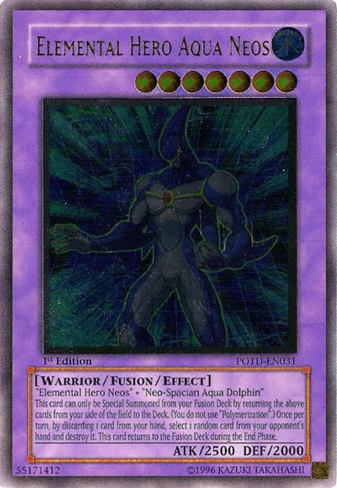 Elemental Hero Aqua Neos (UTR) (POTD-EN031) - Ultimate Rare