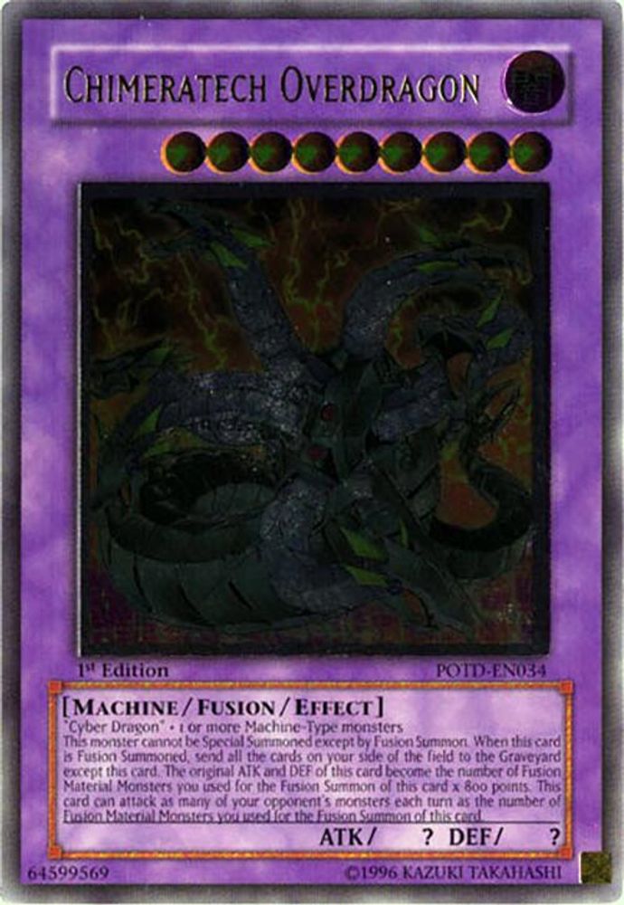 Chimeratech Overdragon (UTR) (POTD-EN034) - Ultimate Rare