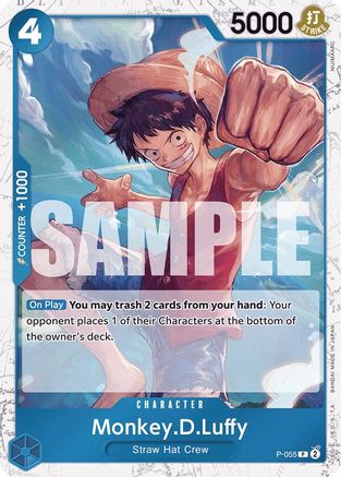 Monkey.D.Luffy (P-055) (Jolly Roger Foil) (P-055) - Promo