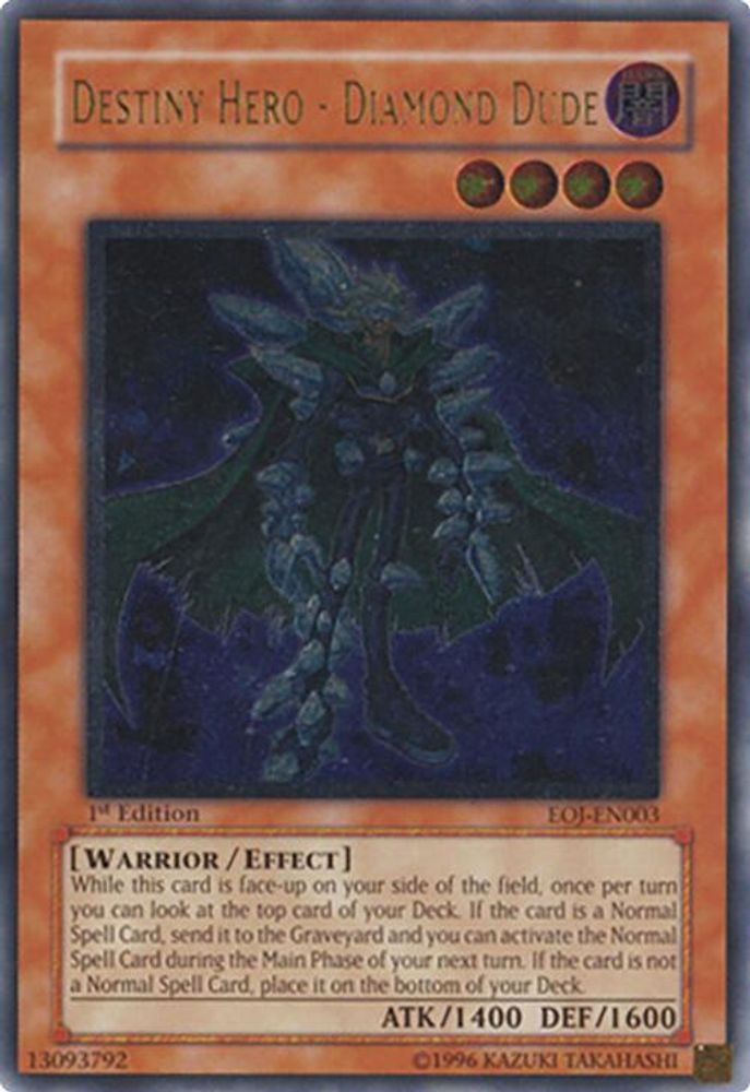 Destiny Hero - Diamond Dude (UTR) (EOJ-EN003) - Ultimate Rare