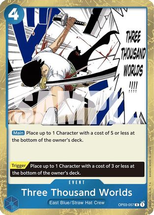 Three Thousand Worlds (Jolly Roger Foil) (OP03-057) - Rare