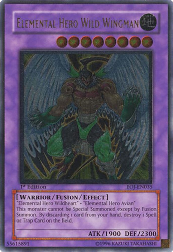 Elemental Hero Wild Wingman (UTR) (EOJ-EN035) - Ultimate Rare