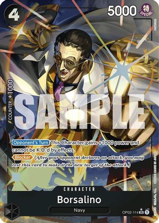 Borsalino (Alternate Art) (OP02-114) - Super Rare