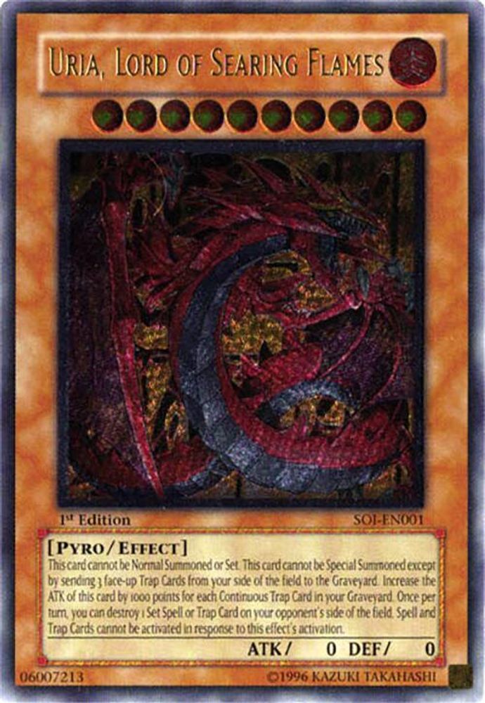 Uria, Lord of Searing Flames (UTR) (SOI-EN001) - Ultimate Rare