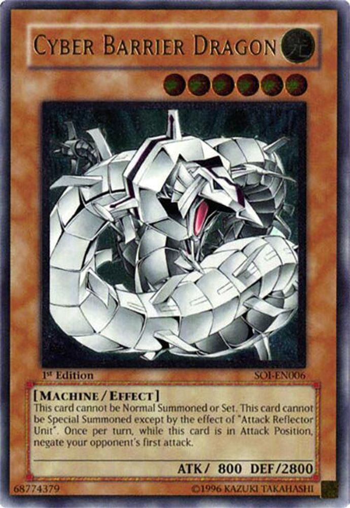Cyber Barrier Dragon (UTR) (SOI-EN006) - Ultimate Rare