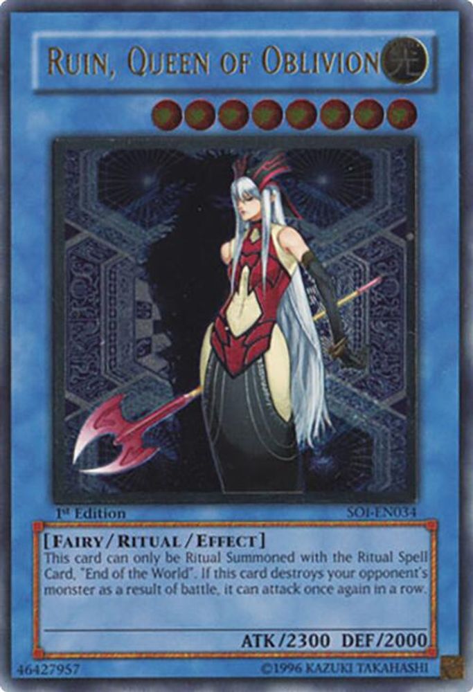 Ruin, Queen of Oblivion (UTR) (SOI-EN034) - Ultimate Rare