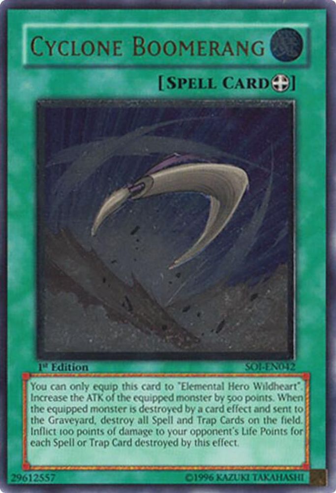 Cyclone Boomerang (UTR) (SOI-EN042) - Ultimate Rare