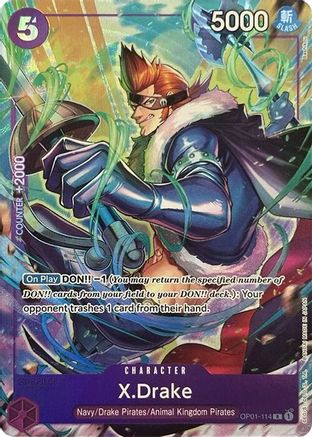 X.Drake (Premium Card Collection -Best Selection Vol. 2-) (OP01-114) - Rare