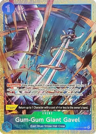 Gum-Gum Giant Gavel (Premium Card Collection -Best Selection Vol. 2-) (OP03-055) - Common
