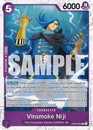 Vinsmoke Niji (OP06-065) (Jolly Roger Foil) (OP06-065) - Rare
