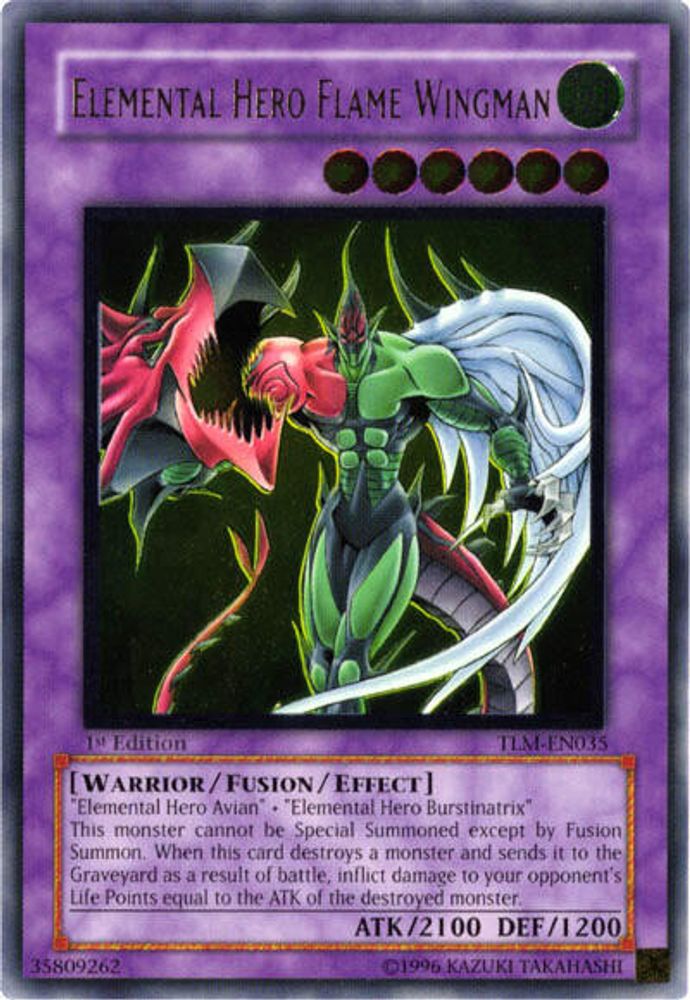 Elemental HERO Flame Wingman (UTR) (TLM-EN035) - Ultimate Rare