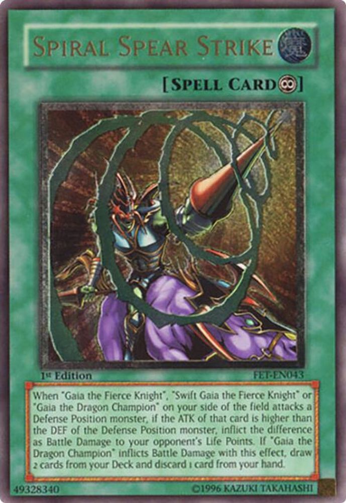 Spiral Spear Strike (UTR) (FET-EN043) - Ultimate Rare