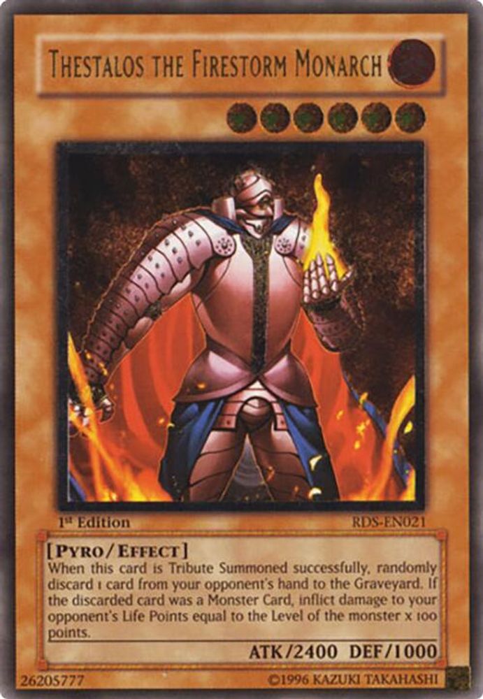 Thestalos the Firestorm Monarch (UTR) (RDS-EN021) - Ultimate Rare
