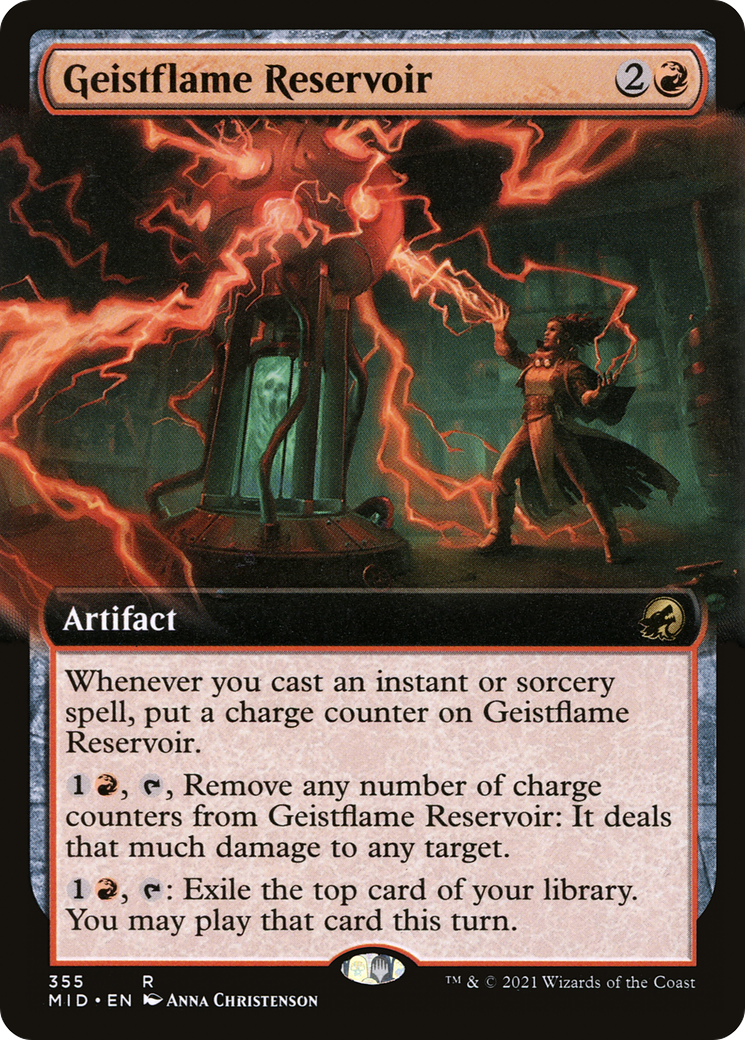Réservoir Geistflame (art étendu) [Innistrad : chasse de minuit] 