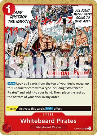 Whitebeard Pirates (ST15 - ST20 Release Event Pack) (OP02-022) - Uncommon