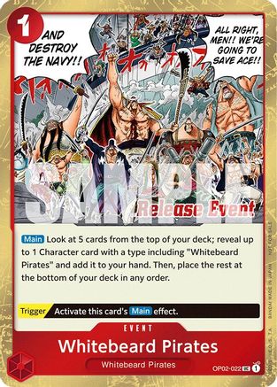 Whitebeard Pirates (ST15 - ST20 Release Event Winner Pack) (OP02-022) - Uncommon