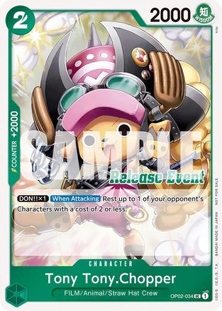 Tony Tony.Chopper (ST15 - ST20 Release Event Winner Pack) (OP02-034) - Uncommon