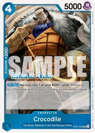 Crocodile (ST15 - ST20 Release Event Winner Pack) (OP07-040) - Uncommon