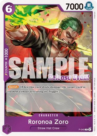 Roronoa Zoro (ST15 - ST20 Release Event Winner Pack) (P-045) - Promo