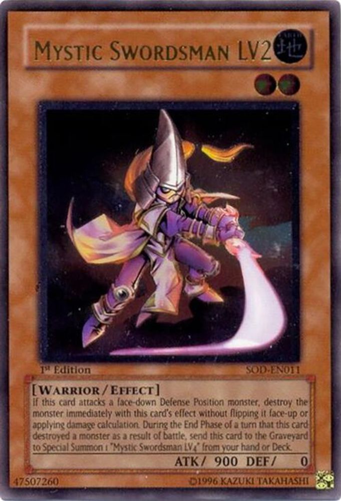 Mystic Swordsman LV2 (UTR) (SOD-EN011) - Ultimate Rare