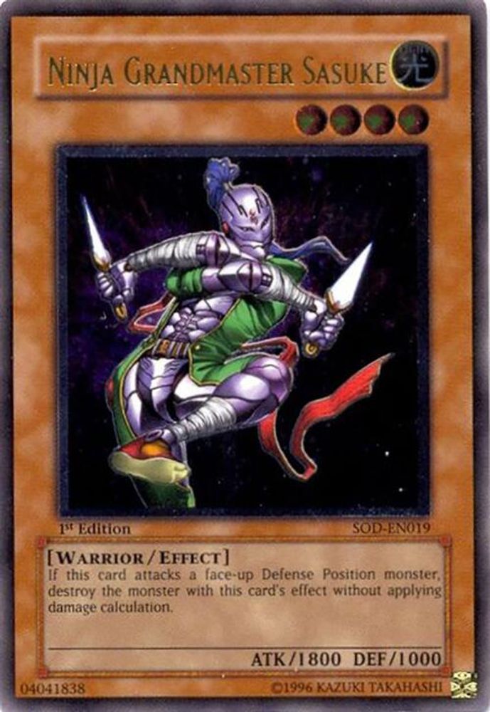 Ninja Grandmaster Sasuke (UTR) (SOD-EN019) - Ultimate Rare