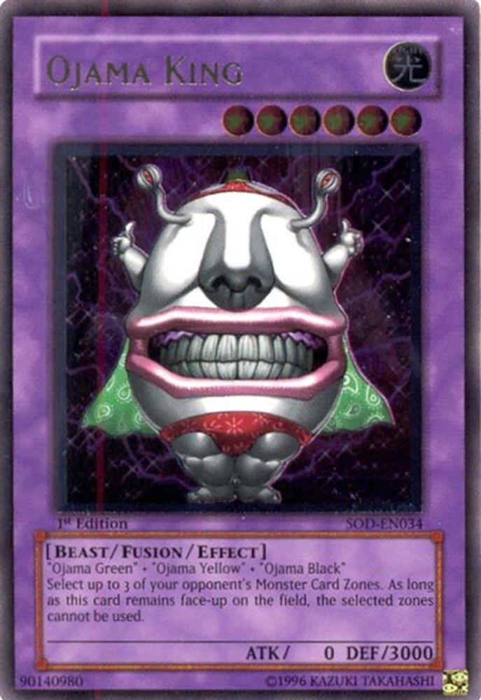 Ojama King (UTR) (SOD-EN034) - Ultimate Rare