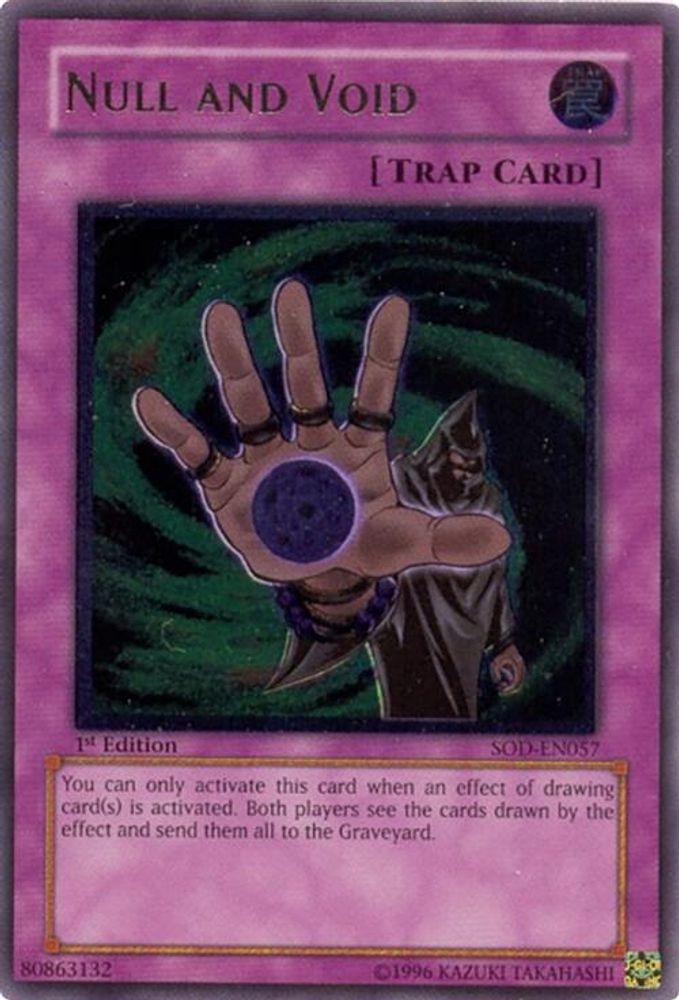 Null and Void (UTR) (SOD-EN057) - Ultimate Rare