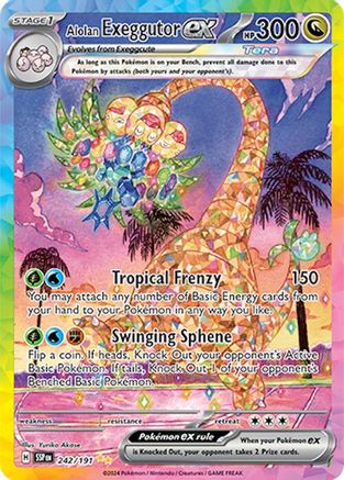 Alolan Exeggutor ex 242/191  - Holofoil - Special Illustration Rare