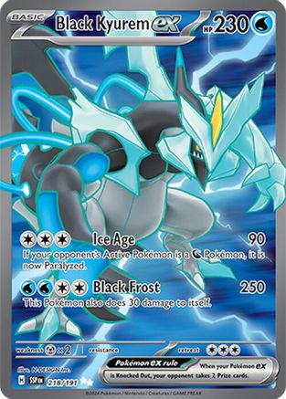 Black Kyurem ex 218/191  - Holofoil - Ultra Rare