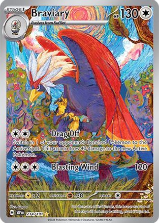 Braviary 214/191  - Holofoil - Illustration Rare
